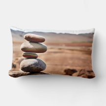 Coussin Lumbar Zen Rocks