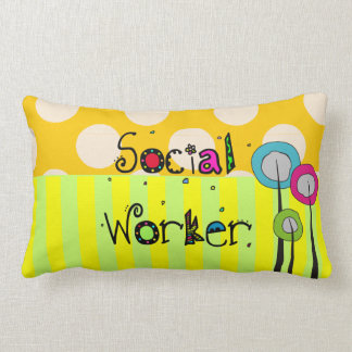 Rectangle Coussin lunatique d'assistant social