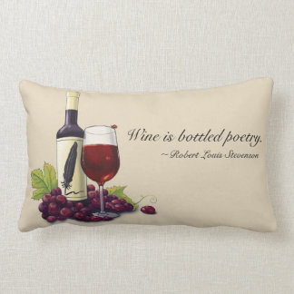 Rectangle Coussin mis en bouteille de la poésie de l'amateur