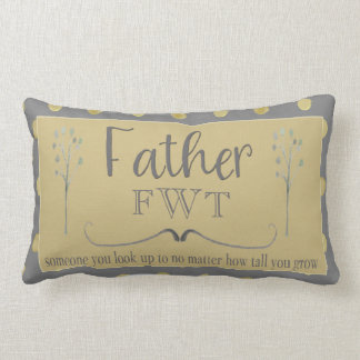 Rectangle Coussin moderne de père avec des initiales