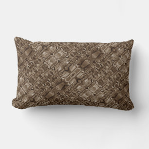 Rectangle Coussin Motif Brown