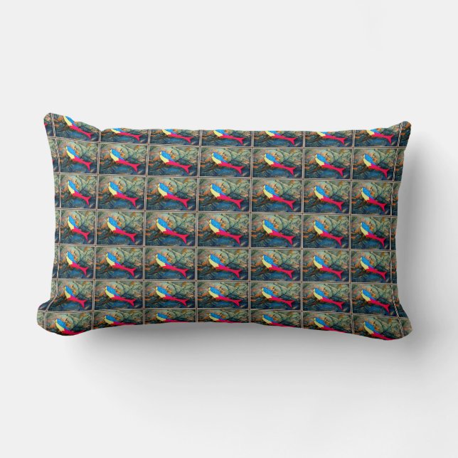 Rectangle coussin motif mermaid (Recto)