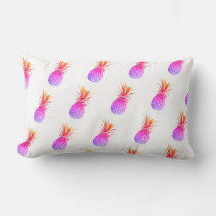 Rectangle Coussin Motif Pale Rose Violet Ananas