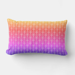 Rectangle Coussin Motif Rainbow Feur-de-lis