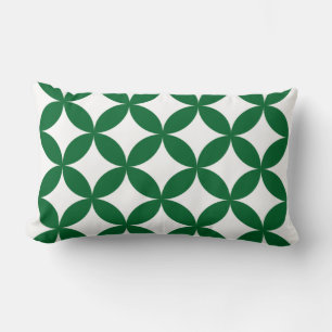Rectangle Coussin Motif Shippo vert - Japonais traditionnel