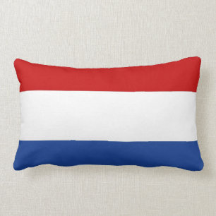 Rectangle coussin néerlandais de drapeau de pays de la
