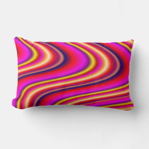 Rectangle Coussin Rainbow Waves