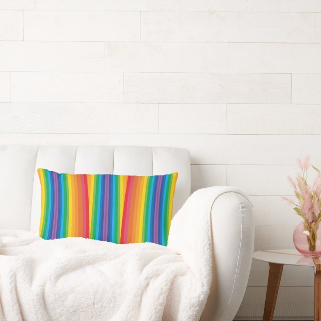 Rectangle Coussin Retro Rainbows Lumbar (Canapé)