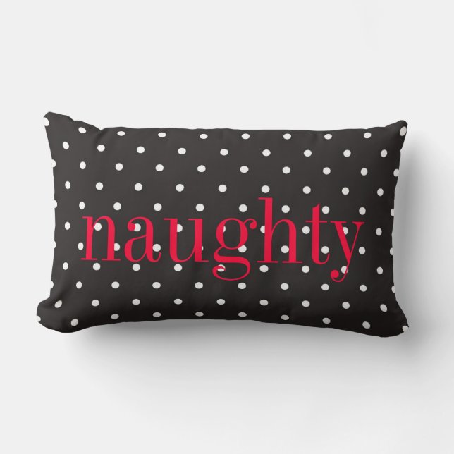 Rectangle Coussin réversible noir d'émotion de point de (Recto)