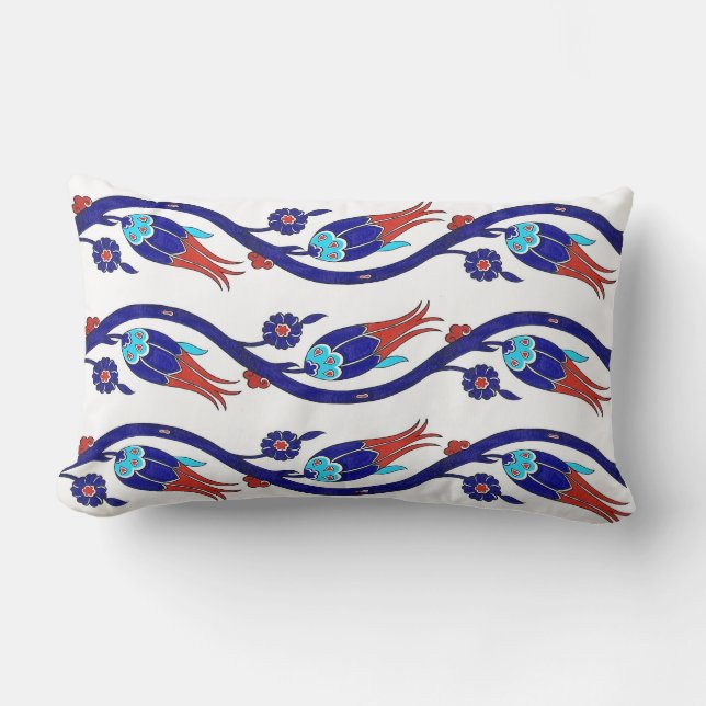 Rectangle coussin turc de tulipe (Recto)