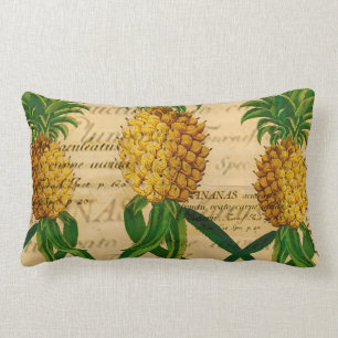 Rectangle Coussin vintage à ananas tropicale