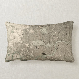 Rectangle Coussin vintage de carte de Londres