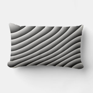 Rectangle Coussin vintage Wavy Lines