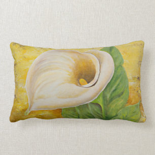 Rectangle Coussin White Calla Lily Lumbar