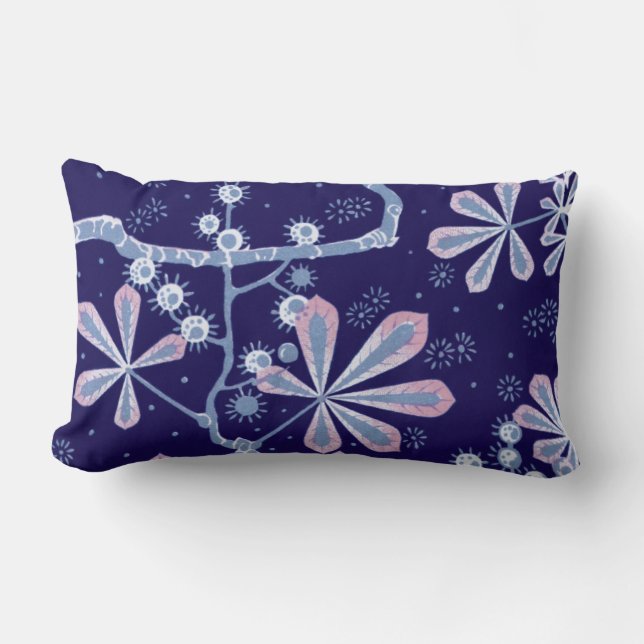 Rectangle Damask Frost Flower Coussin rectangulaire (Recto)