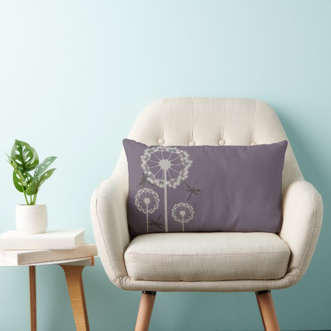 Rectangle Dragonflies violettes Coussin américain MoJo (Chaise)