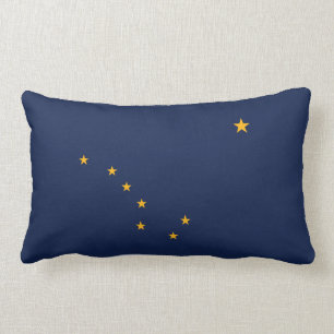 Rectangle Drapeau de l'Alaska Coussin américain MoJo