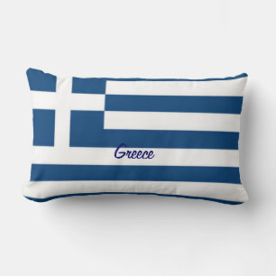 Rectangle Drapeau grec coussin