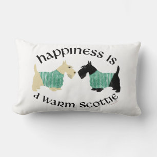 Rectangle écossais Terrier Coussin du bonheur