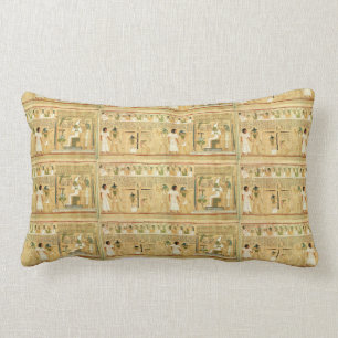 Rectangle Égypte-Hiéroglyphes Lumbar Coussin