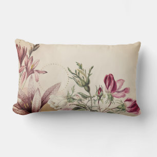 Rectangle Élégant Rose chalet Coussin Lumbar esthétique