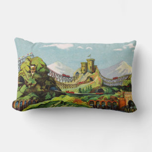Rectangle Exposition de Charleroi Lumbar Coussin