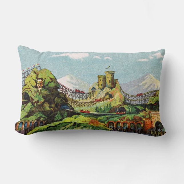Rectangle Exposition de Charleroi Lumbar Coussin (Recto)