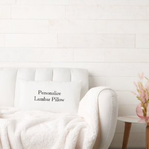 Rectangle Faites Votre Propre Coussin Lombaire Simple