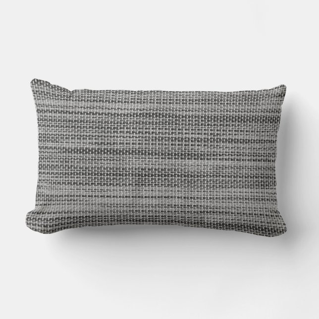 Rectangle Faux Grey Fabric Coussin (Recto)
