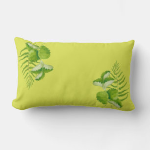 Rectangle Formulaires en vert sur un Coussin Lumbar