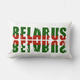 Rectangle Funky Flag Couleurs Biélorussie Беларусь Coussin O