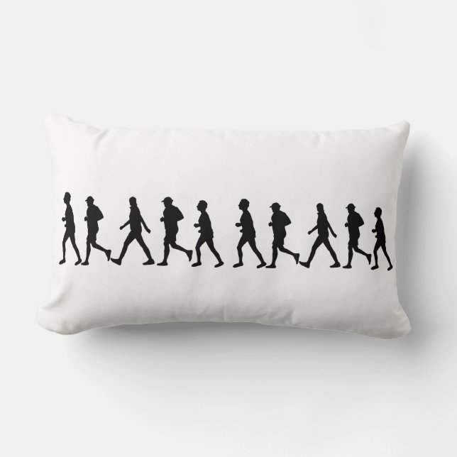 Rectangle Funky 'Vas-y, fais-le !' Coussin de jogging et de  (Recto)