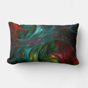 Rectangle Genesis Nova Abstrait Art Lumbar Coussin
