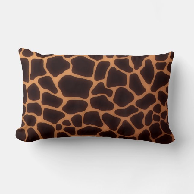 Rectangle Girafe Imprimer MoJo Coussin Lumbar américain (Recto)