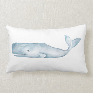 Rectangle Grand coussin lombaire bleu d'accent