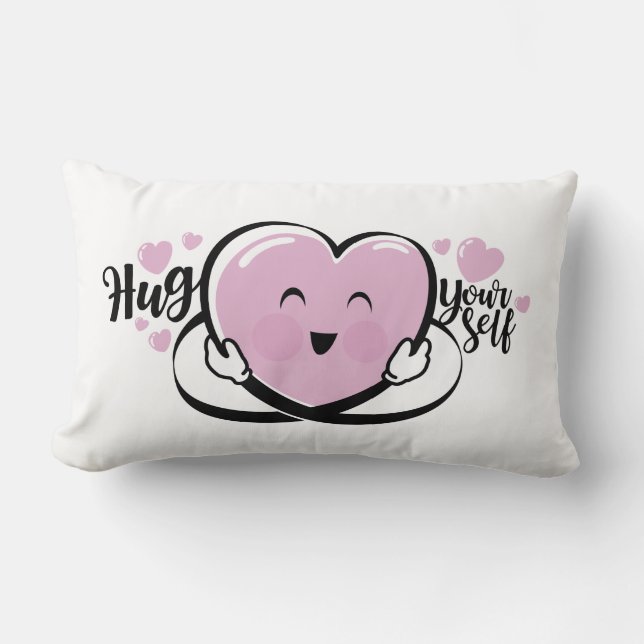 Rectangle HUG Yself Coussin (Recto)