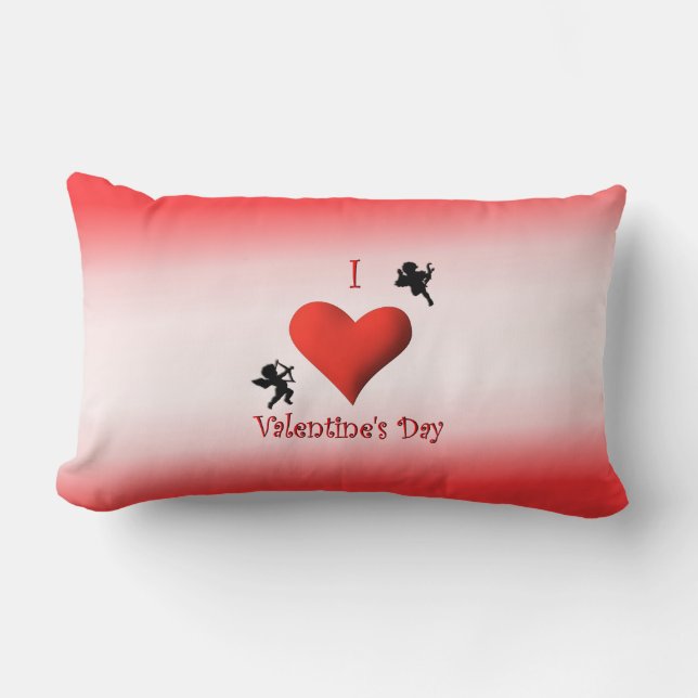 Rectangle I Heart Saint Valentin Mojo Lumbar Coussin (Recto)