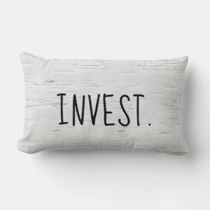 Rectangle INVESTIR du texte sur le Coussin d'accentuation de