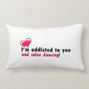 Rectangle Je suis dépendant à vous et au coussin de danse