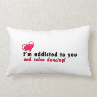 Rectangle Je suis dépendant à vous et au coussin de danse de