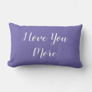 Rectangle Je T'Aime Plus Coussin Violet
