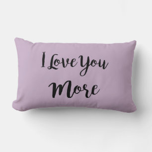 Rectangle Je T'Aime Plus Coussin Violet