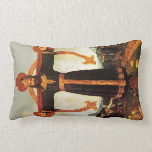 Rectangle Jésus-Christ le roi Les seigneurs Prière Coussin