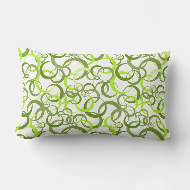 Rectangle Jeté de Coussin - Motif Cercle (Recto)