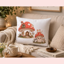 Joli Coussin de Maison Champignon | Cotta Fantaisi