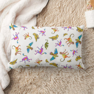 Rectangle Jungle Animaux Lumbar Coussin