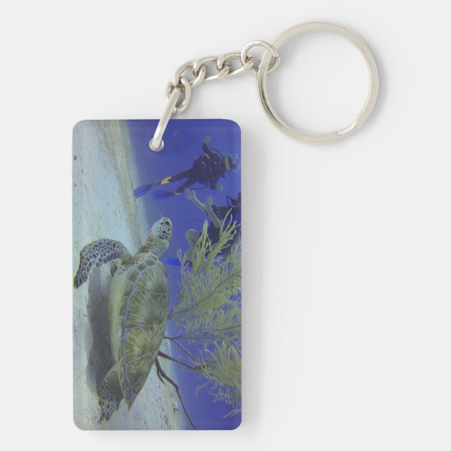 Rectangle Keychain with Your Custom Photo on Both (Dos)