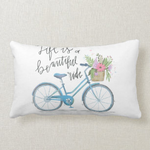 Rectangle La vie est une belle randonnée, coussin à l'acce