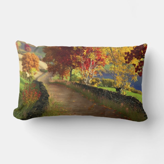 Rectangle L'automne dans le Coussin Glen (Recto)