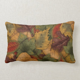 Rectangle L'automne quitte le MoJo Coussin Lumbar américain